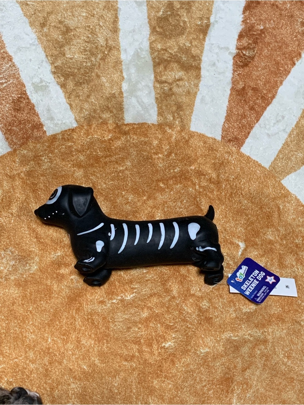 Toy Mendous Squishy Skeleton Weenie Dog Halloween Stress Toy Sensory
